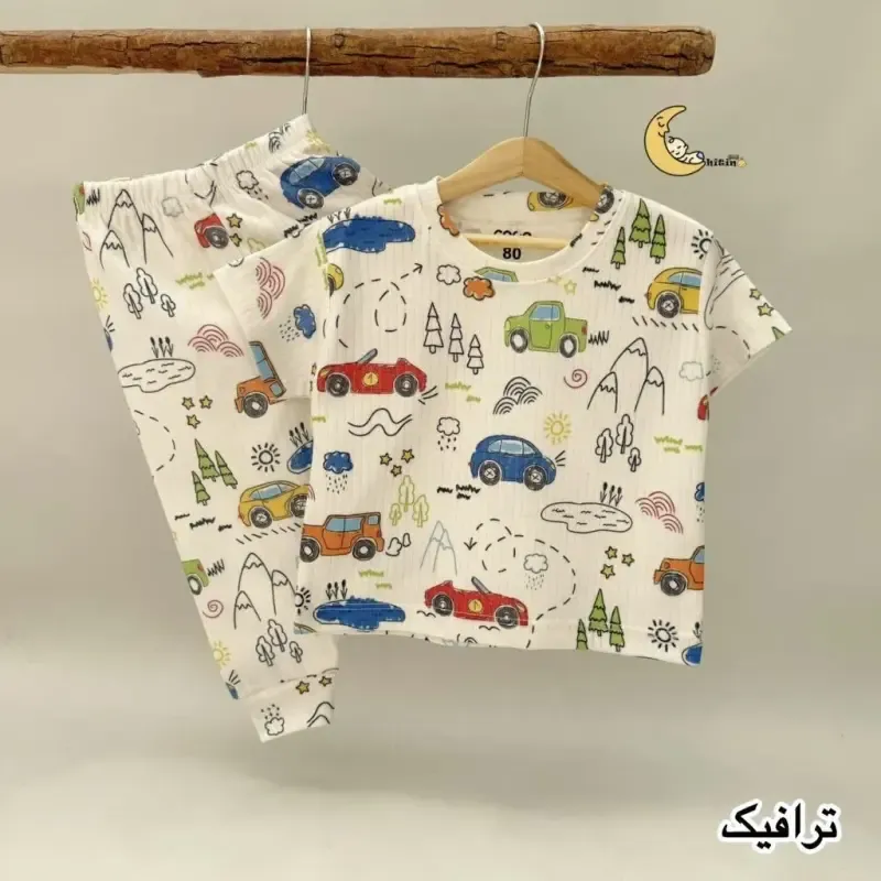 ست تیشرت و شلوار راحتی بچگانه نخ پنبه برند کوکو - تصویر 4
