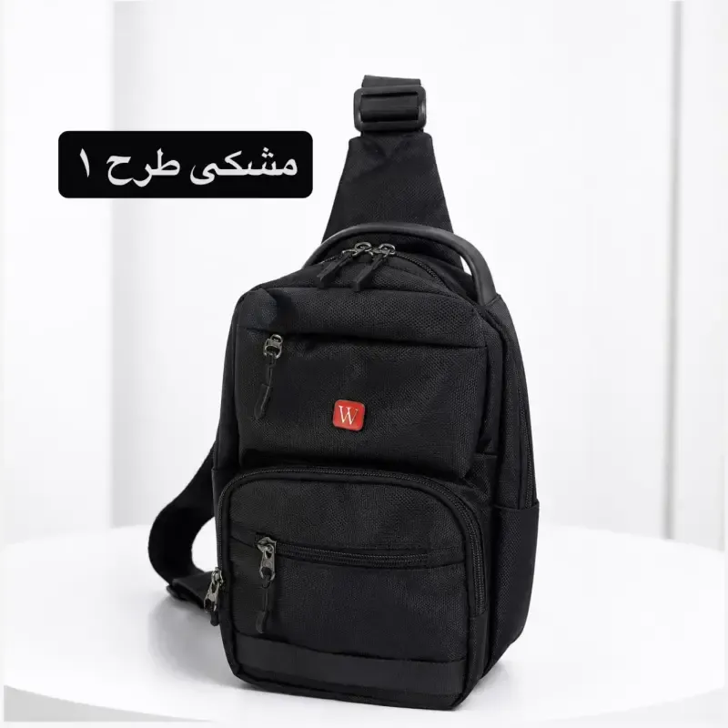 کیف مردانه اسپرت روزمره پارچه ای زیپی بند بلند 7 جیب - تصویر 2