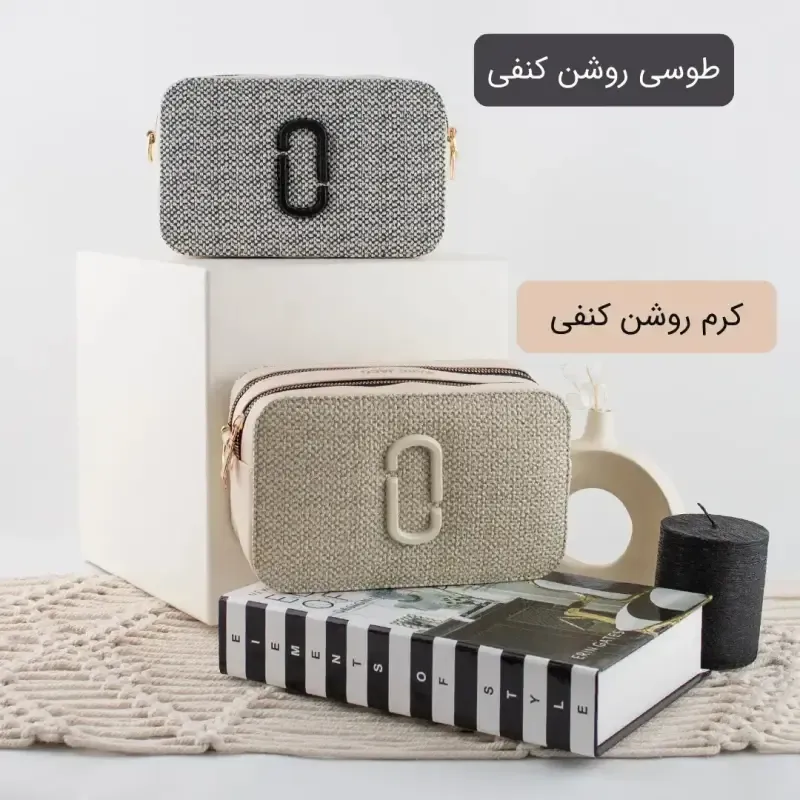 کیف پاسپورتی چرم مصنوعی اسپرت و روزمره دارای بند بلند و دو جیب بیرونی - تصویر 9