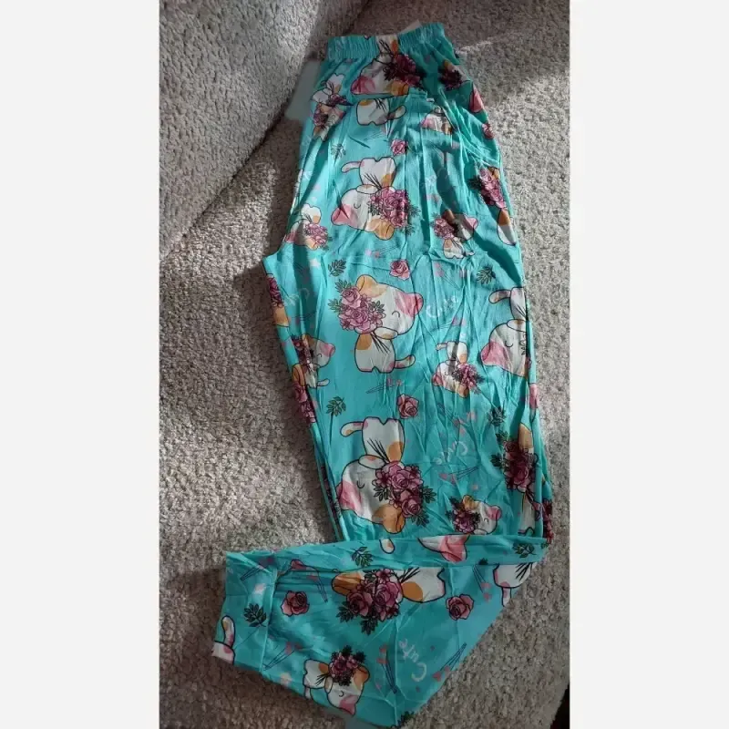 شلوار راحتی طرح عروسکی زنانه برند لیدی سایز 36 تا 48 پارچه خنک و لطیف - تصویر 3