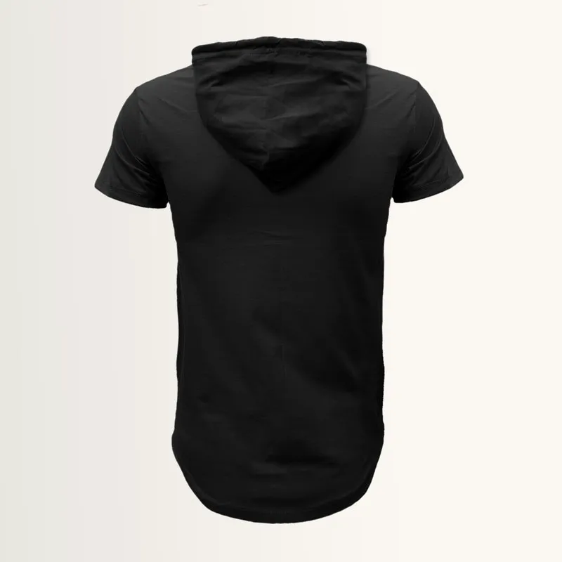 ست تی شرت و شلوار مردانه پنبه یکرو و نخ کلاهدار دو تکه - تصویر 2