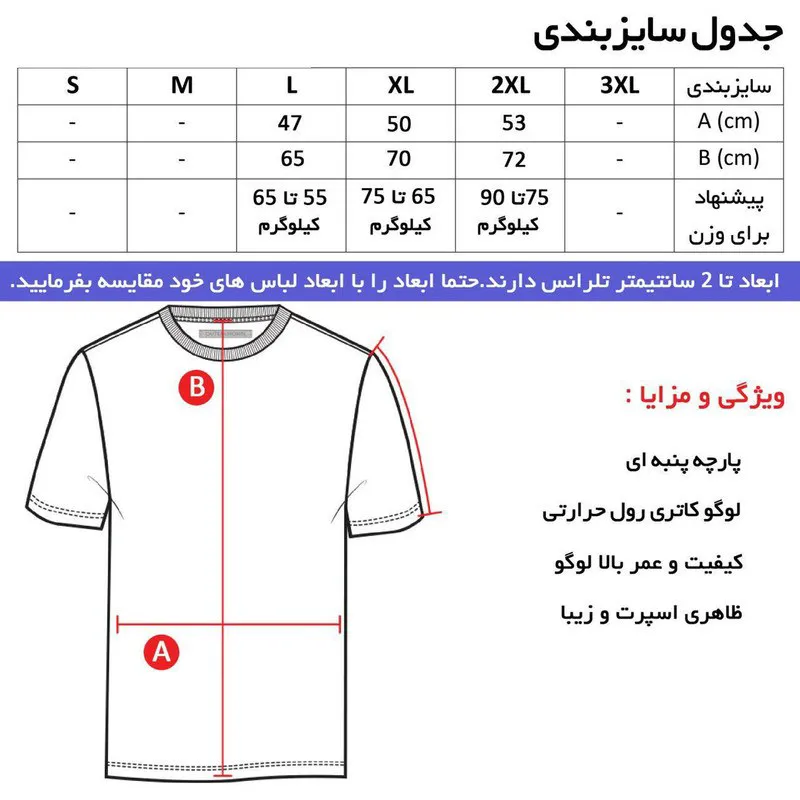 تیشرت یقه گرد مردانه مشکی طرح volleyball نخی اعلا - تصویر 3