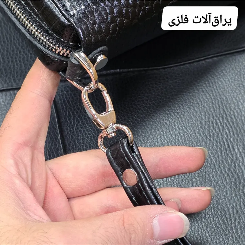 کیف دستی پاسپورتی چرم طبیعی مردانه و زنانه مدل مچی و دستی - تصویر 14